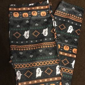Halloween pumpkin leggings